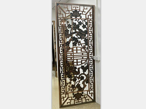 铝雕屏风隔断【镂空轻奢】_CASE22