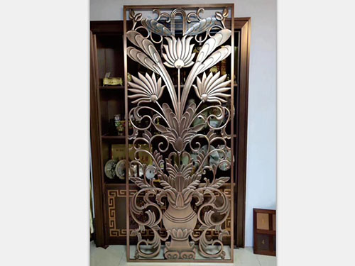 浮雕镂空钢屏风【铝艺雕刻】_CASE23